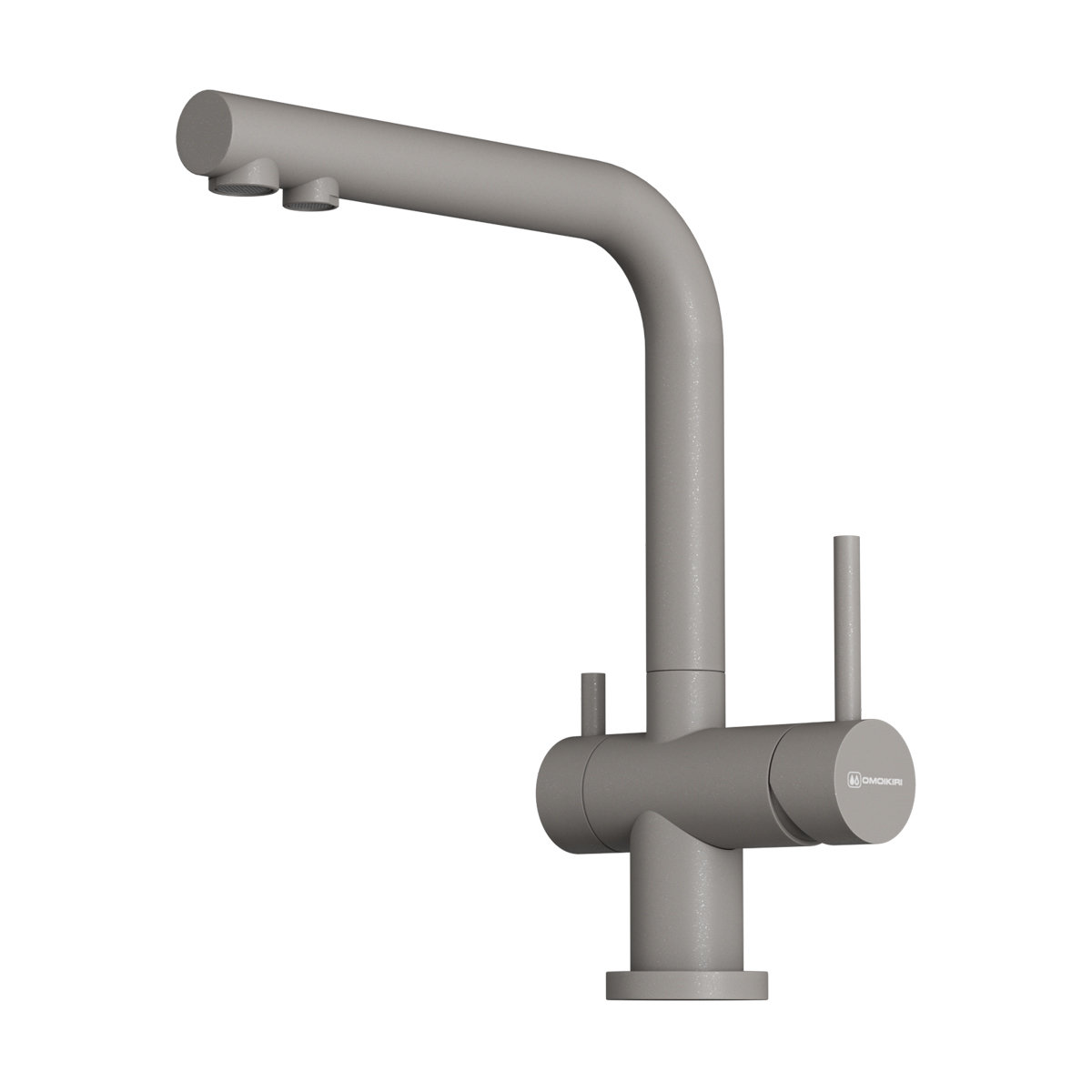 Смеситель Nagano-P-GR, латунь, leningrad grey