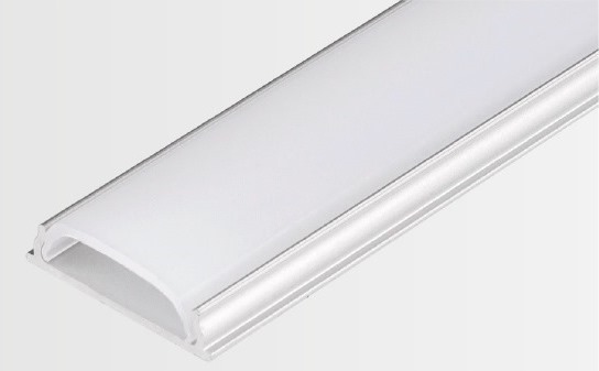 Профиль накладной гибкий 15х6х2000мм, лента ≤10мм, алюминий (диффузор, заглушки, крепеж), SP259