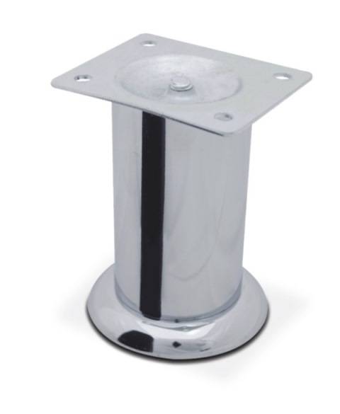 Опора с площадкой, d=50мм, h=60мм, сталь, хром