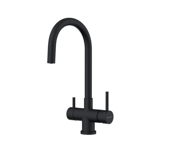 Смеситель Akita-GB, нержавеющая сталь, графит