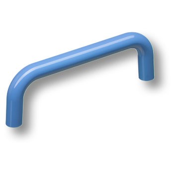 Ручка-скоба, 627AZM, 96мм, пластик, голубой глянцевый