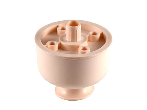 Опора регулируемая пластмассовая, Ø50мм, h=30-45мм, с пазом под отвертку, светло-бежевый