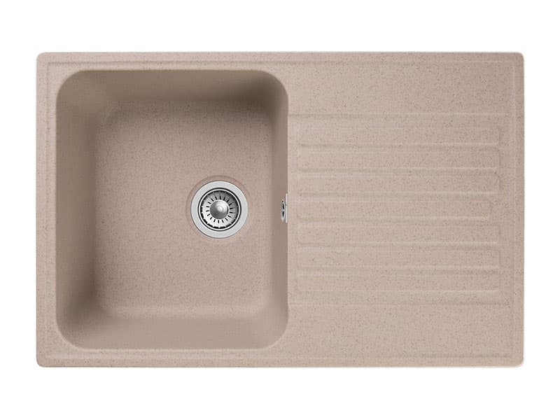 Мойка GranFest QUARZ 78, 736х476 мм, песочный (прямоугольная, без сифона)