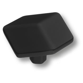 Ручка-кнопка, 4129001MP24, 29х40х45мм, металл, черный