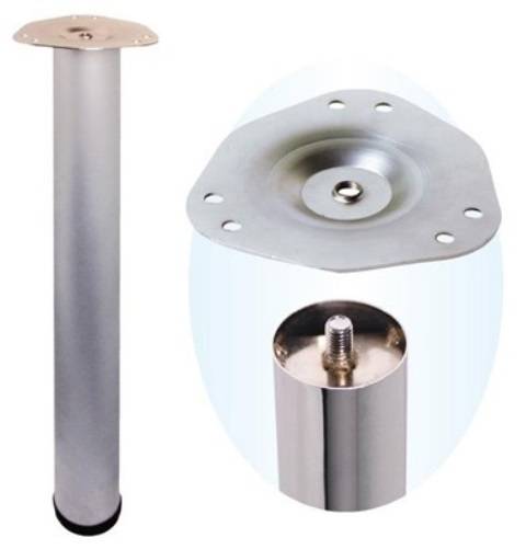 Труба для опоры, h=820мм, d=60мм, центральное крепление, матовый хром, CMF