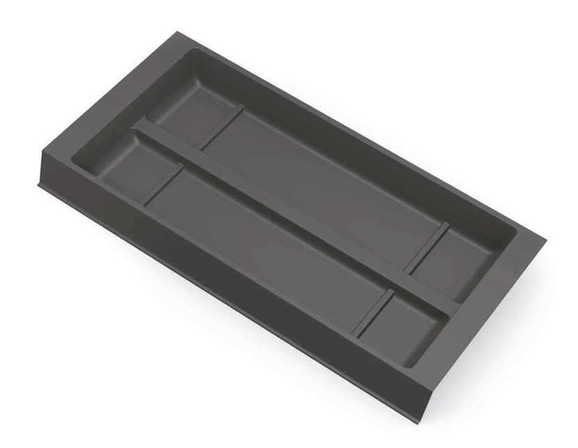 Лоток для кухонных принадлежностей Combi 715, 240x490x45мм, односторонний, темно-серый, Gollinucci