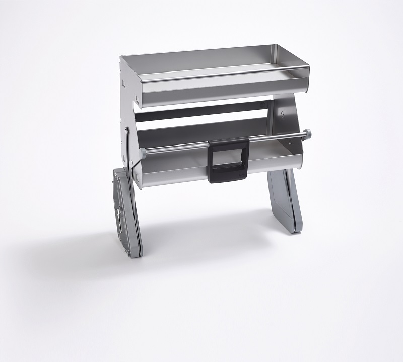 Выдвижная система Ай Мув в базу 600мм, 2 полки, в верхний шкаф, с довод., титан, Kessebohmer