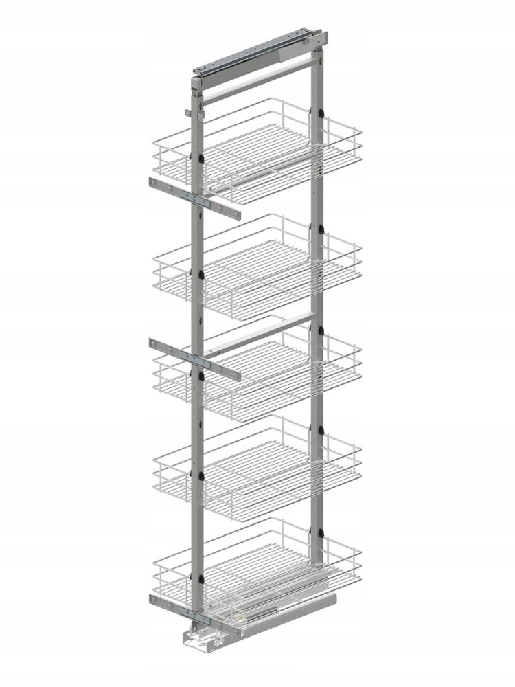 Колонна выкатная Maxima Classic с 5 корз, 300х1700-1900мм с доводчиком, хром, Rejs