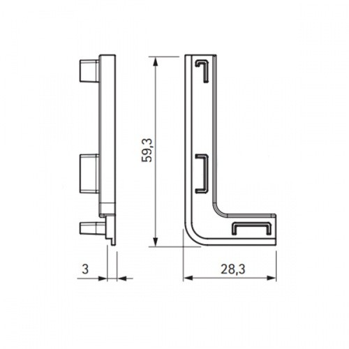 Комплект открытых заглушек для 80/G1.2AL.29, матовое золото