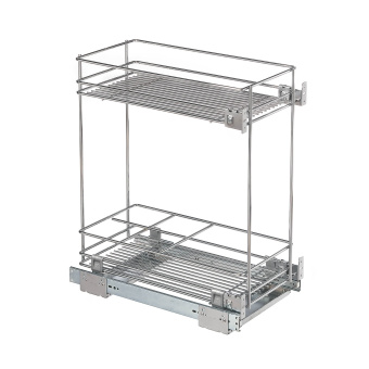 Корзина 300мм, 2 яруса, 264/268х470х520, двустороннее боковое нижнее крепление, полного выдвижения, Vibo