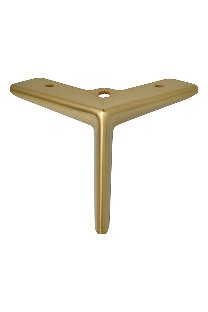 Опора нерегулируемая, h=125мм, металл, брашированное золото