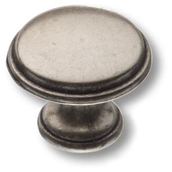 Ручка-кнопка, 15.330.29.16, d=29мм, металл, античное серебро