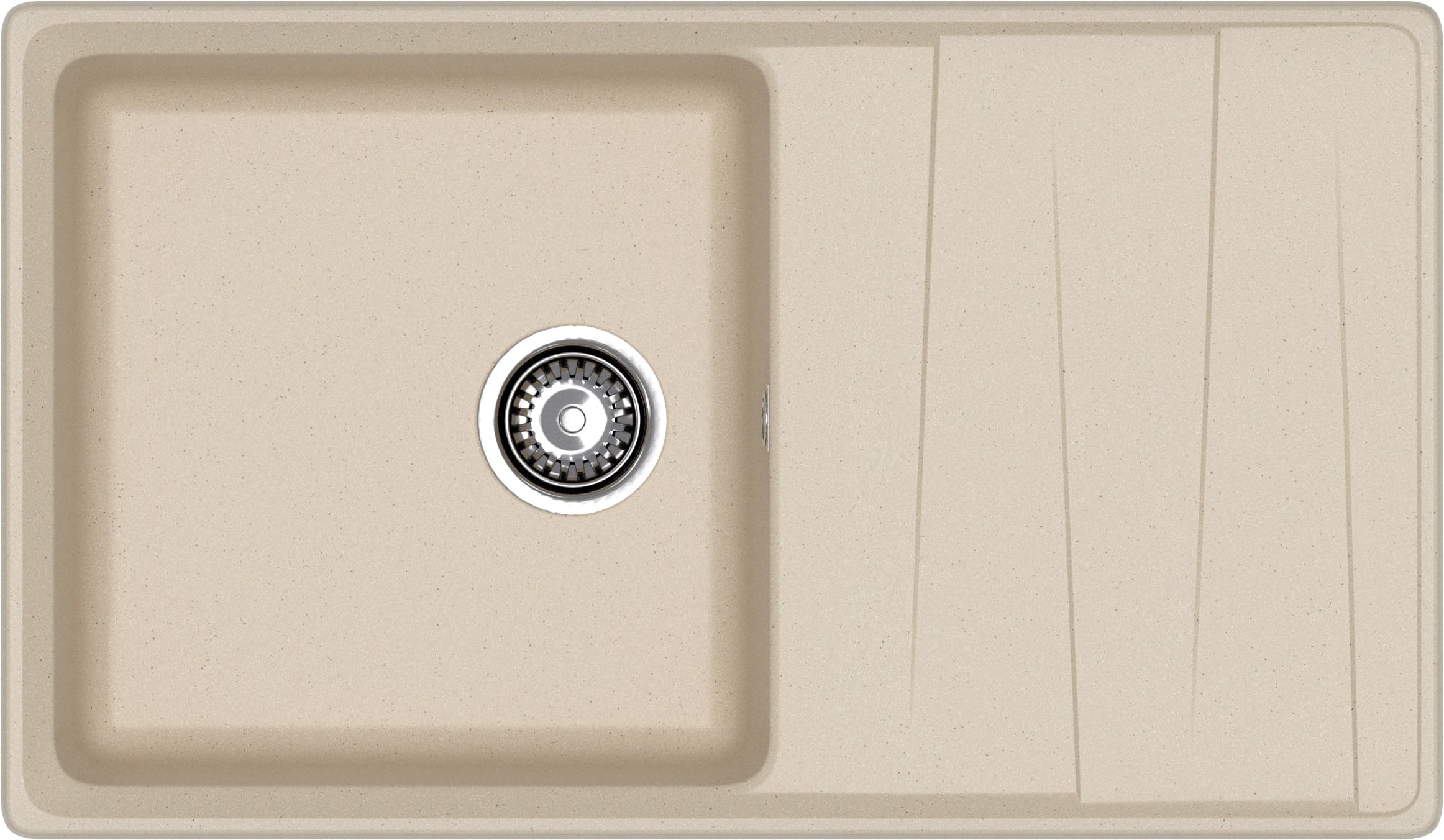 Мойка GranFest LEVEL 860L, 860х500 мм, кашемир