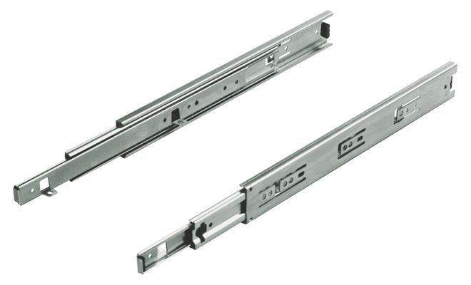 Направляющие полновыкатные h=45мм, L=700мм, хром, Китай