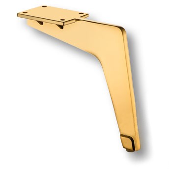 Опора декоративная мебельная, 150х57х170мм, металл, глянцевое золото