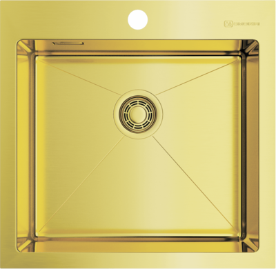 Мойка Akisame 51-LG, нержавеющая сталь, золото