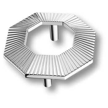 Ручка-скоба, 1213 064MP02, 64мм, металл, глянцевый хром