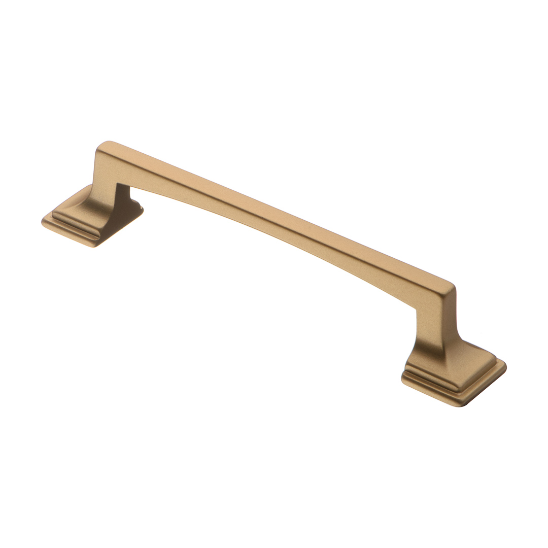 Ручка-скоба, 108, 96мм, металл, матовое золото