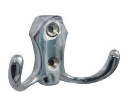 Крючок, 200.01, двухрожковый, хром, CMF