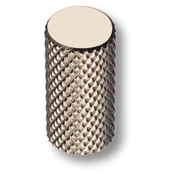 Ручка-кнопка, 1990 0012 PN, d=12мм, металл, глянцевый никель