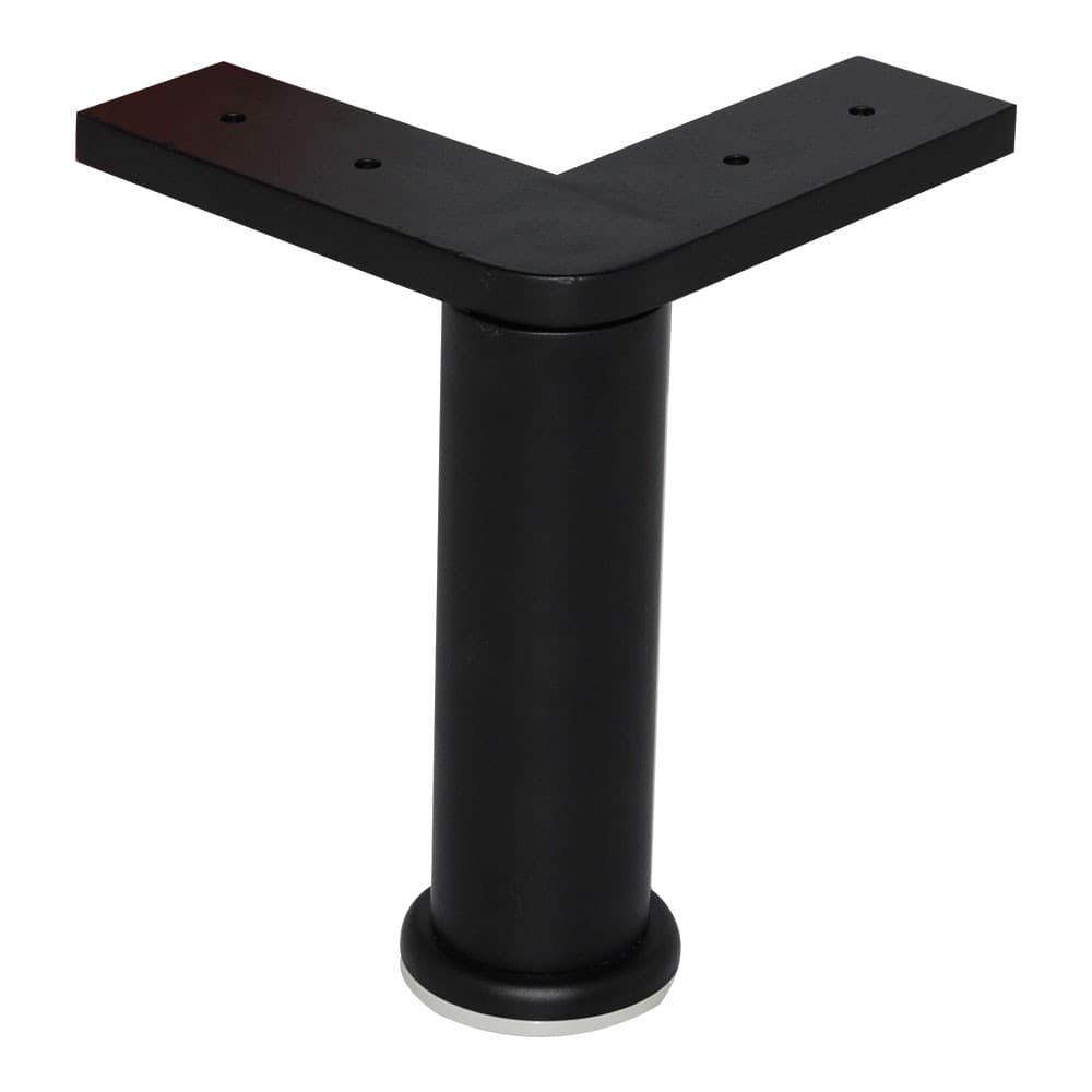 Опора декоративная мебельная, 130х130х160мм, сталь, черный