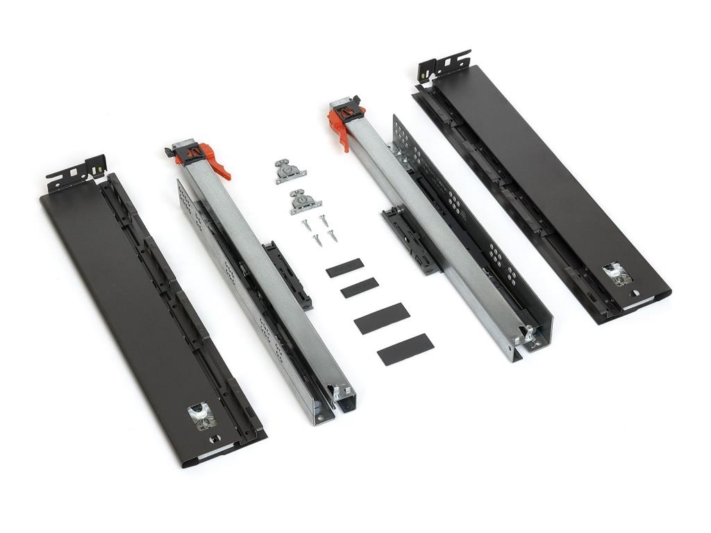 Ящик ALPHABOX с доводчиком (SC), H116/63мм, L=350мм, антрацит, Samet