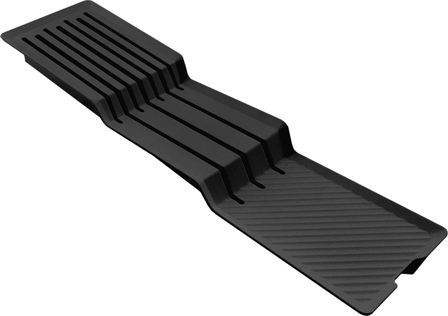 Вкладыш для ножей в лоток TRAY, 98х395х42мм, в шкаф от 500мм, графит, AQ
