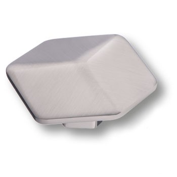 Ручка-кнопка, 4129016MP08, 30х60х66мм, металл, сатин-никель