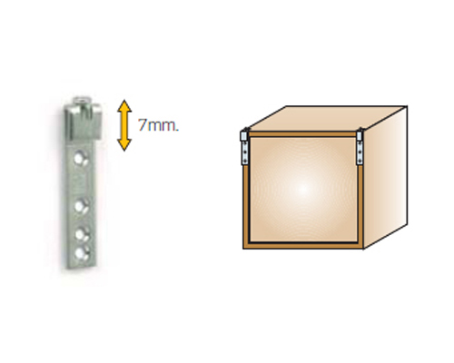 Навеска SCARPI, прямая к задней стенке шкафа
