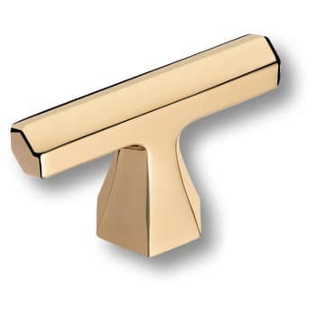 Ручка-кнопка, 4108001MP11, 32х18х50мм, металл, глянцевое золото