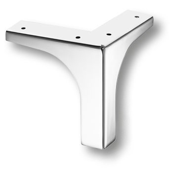 Опора декоративная мебельная, 115х180х110мм, металл, глянцевый хром