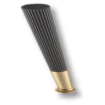 Опора декоративная мебельная, 3510 SUIT Leg 160 мм Matt Fume/Gold Varak, серый мат/мат золото