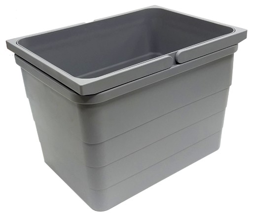 Контейнер для мусора EINS2TOP в выдвижной ящик, 12л, 306х230х220мм, серый