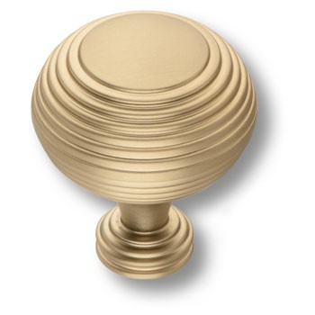 Ручка-кнопка, 1937 0038 GB, d=38мм, металл, матовая латунь