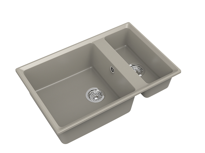 Мойка GranFest LEVEL 760K, 760х500 мм, топаз