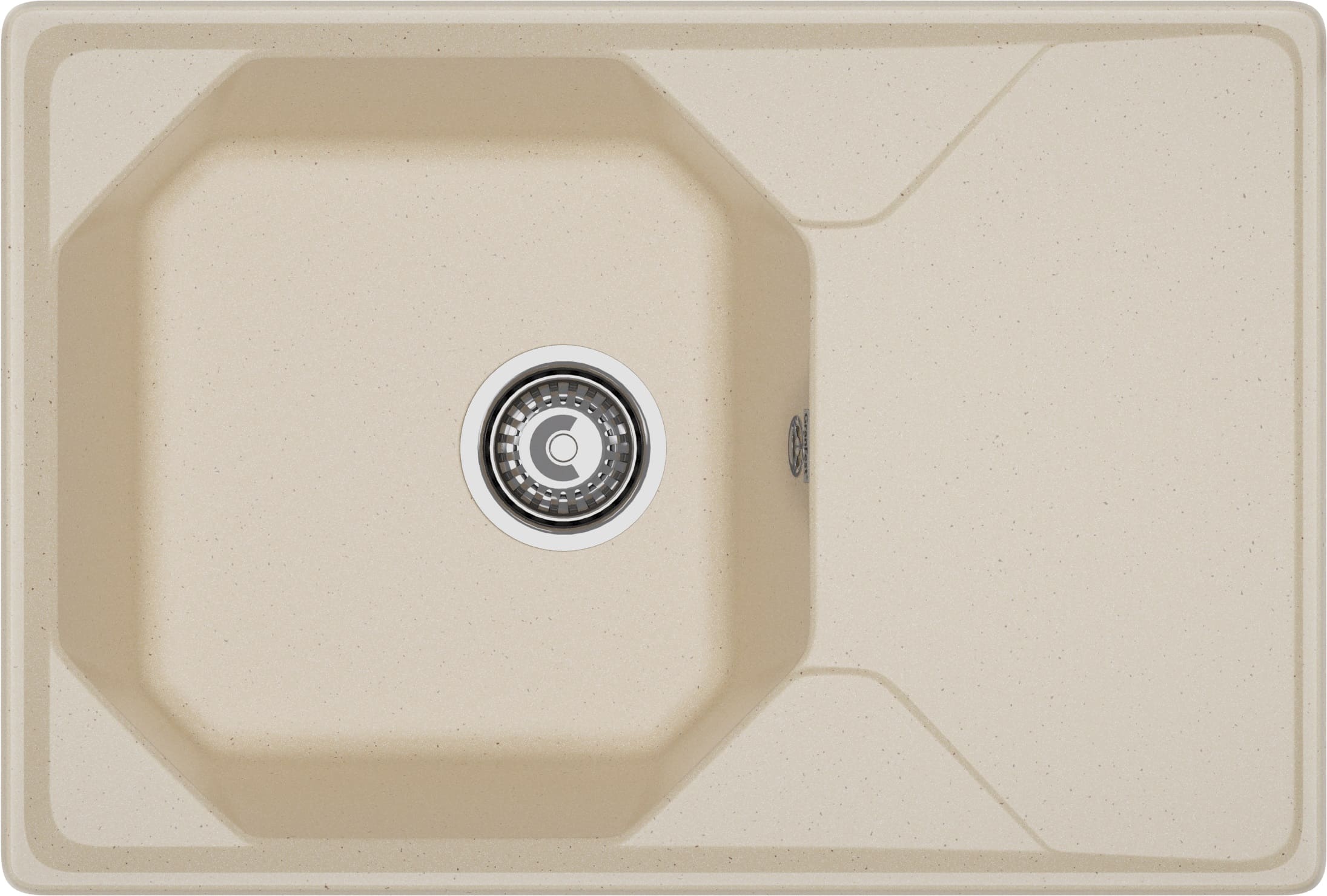 Мойка GranFest UNIQUE U-740L, 740х500 мм, кашемир