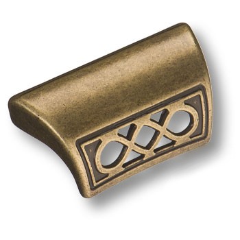 Ручка-скоба, 15.176.32.12, 32мм, металл, античная бронза