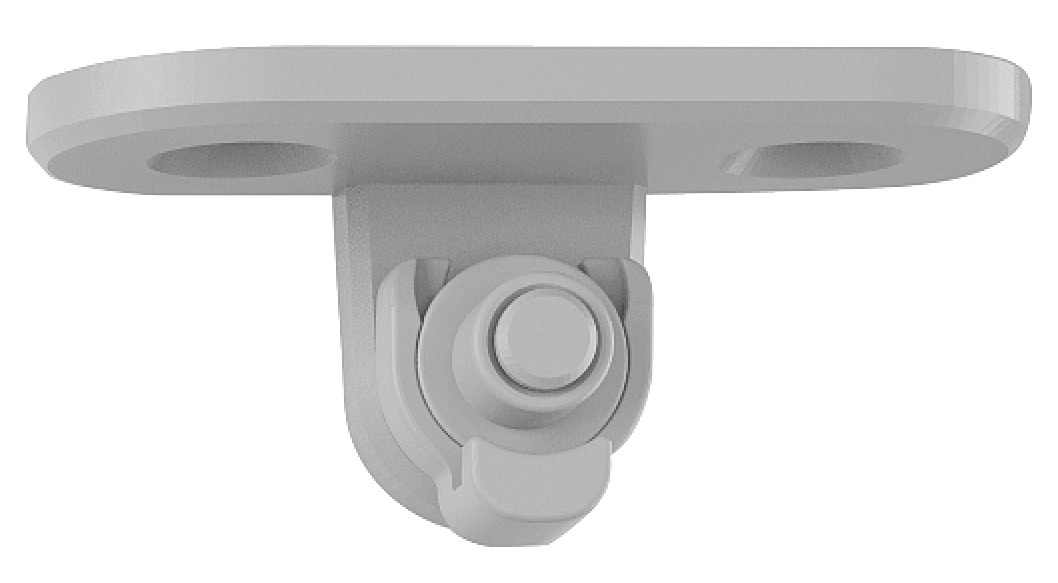 Крепление к сплошному фасаду ФриЛайт (H1.5), универсальное, серый