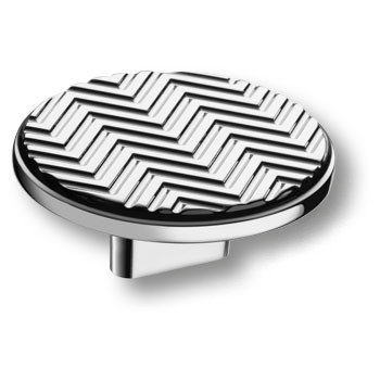 Ручка-кнопка, 4198 016MP02, d=60мм, металл, глянцевый хром