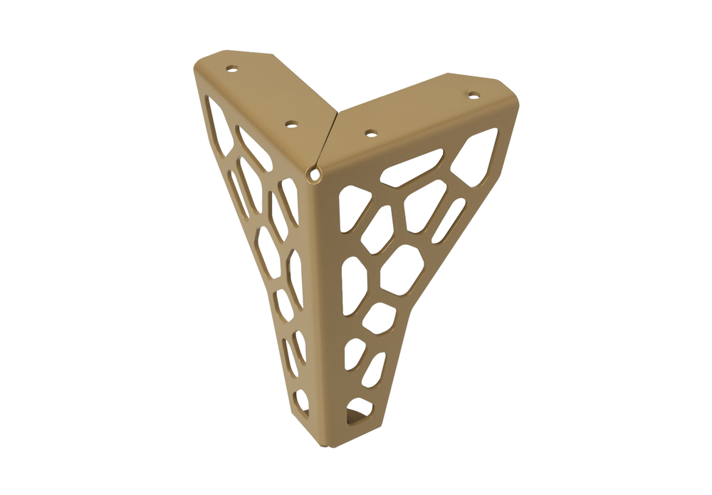 Опора нерегулируемая, h=150мм, металл, золотой металлик, JET