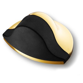 Стопор для двери, DS1000 0045 GL-P6, 45 мм, металл, глянцевое золото