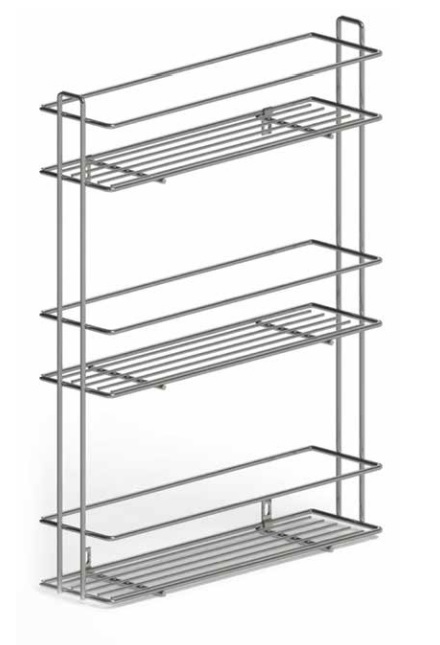 Полка для специй, 80х304х402, графит, Россия