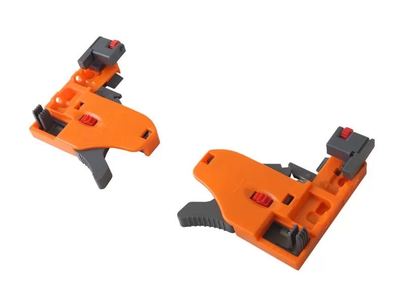 Направляющие скрытого монтажа, 400мм, PTO, полного выдвижения, 40кг/пара, с фиксаторами, 3D Control