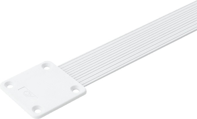 Стяжка-выпрямитель врезной, L=1000-2700мм, белый, AQ