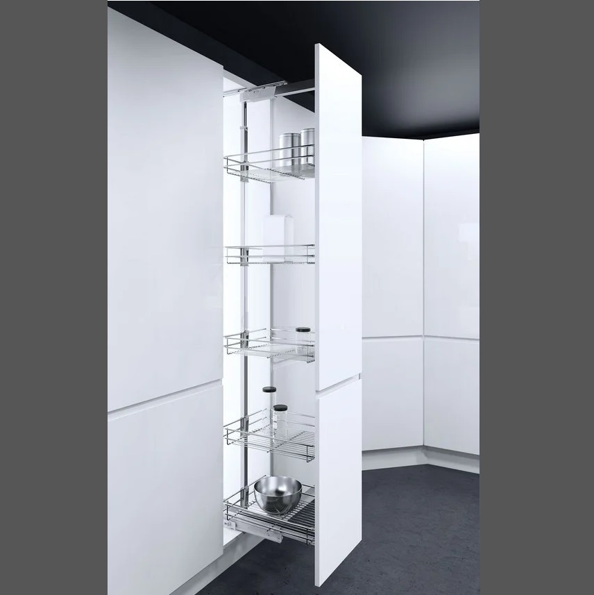 Колонна выкатная Maxima Classic с 5 корз, 300х1700-1900мм с доводчиком, хром, Rejs