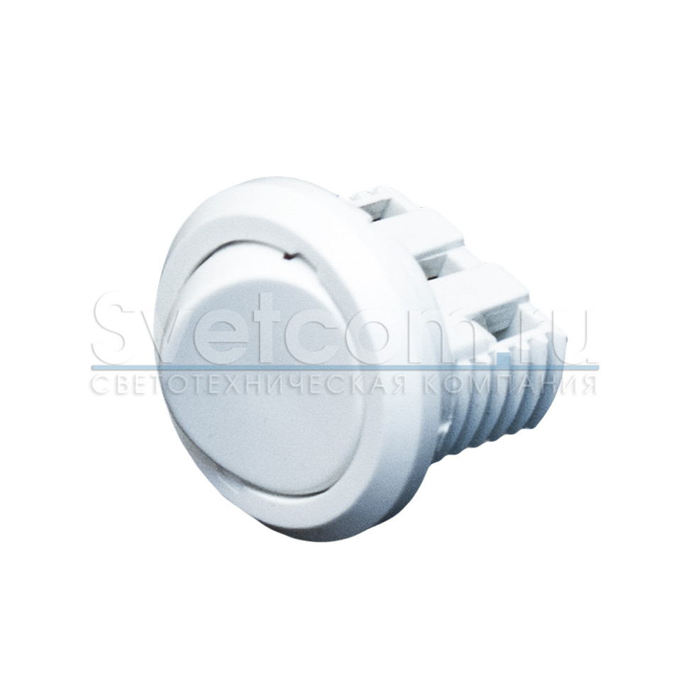 Выключатель врезной, Ø27мм, 250В/5А, под винт, белый