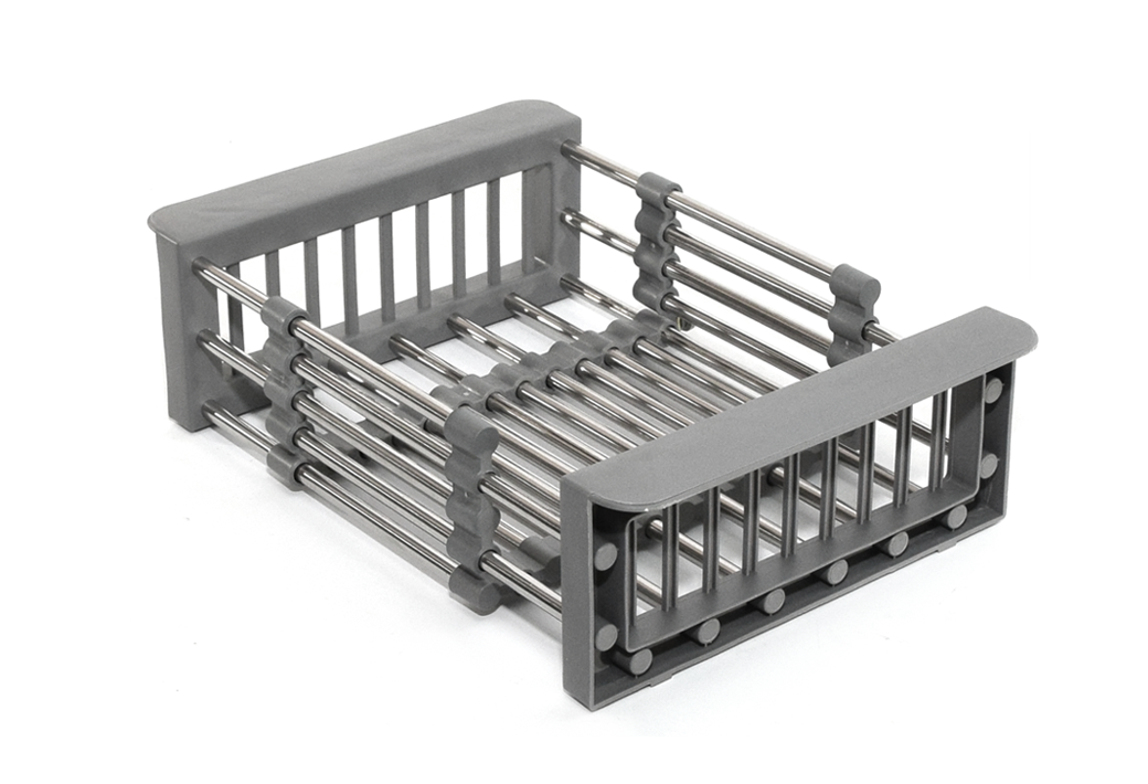 Koлaндep, 210/235-408мм, нержавеющая сталь, серый, HISSEN