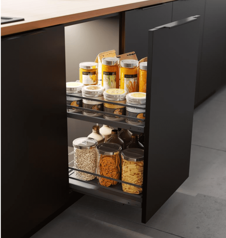 Ручка торцевая, LIND, 256/296мм, металл, черный матовый, GTV