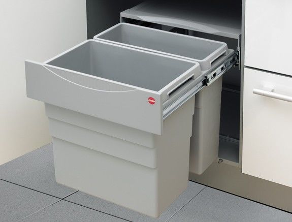 Выдвижная система сортировки "Easy-Cargo", 1х30л, 1х19л, 430x465x455мм, в шкаф от 500мм