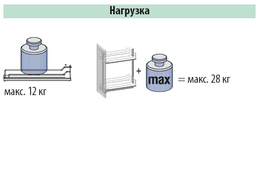 Выдвижная система Диспенса Джуниор Слим в базу 300мм, h=640-728 мм, хром, Kessebohmer
